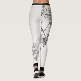 LEGGINGS PÁJARO JAPONÉS CON LETRAS IMPRESIONADAS DE BLOSSOM