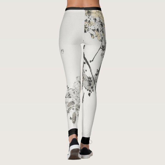 LEGGINGS PÁJARO JAPONÉS CON LETRAS IMPRESIONADAS DE BLOSSOM (Reverso)