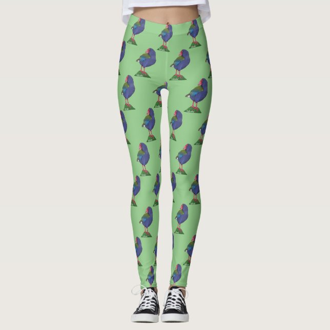 Leggings Pájaro Takahe NZ (Anverso)