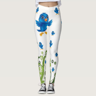 leggings pájaros