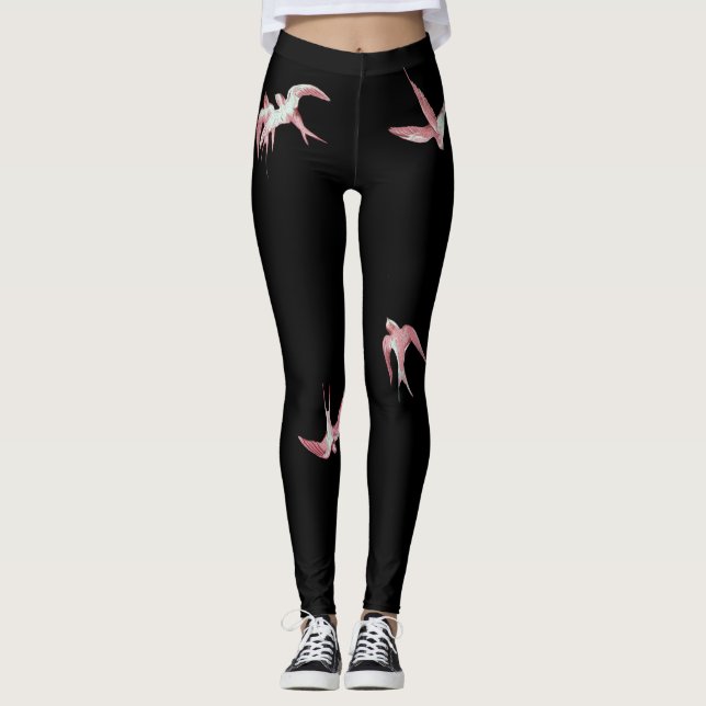 LEGGINGS PÁJAROS ROSADOS (Anverso)