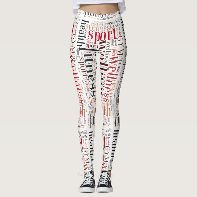 Leggings Palabras de aptitud (Anverso)