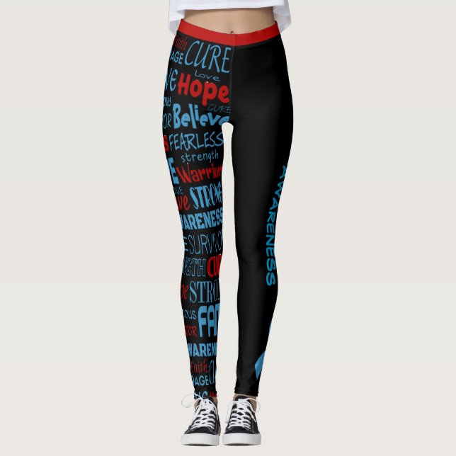 Leggings Palabras de sensibilización... diabetes (Anverso)