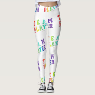Leggings Palabras del jugador de equipo de SlipperyJoe degr