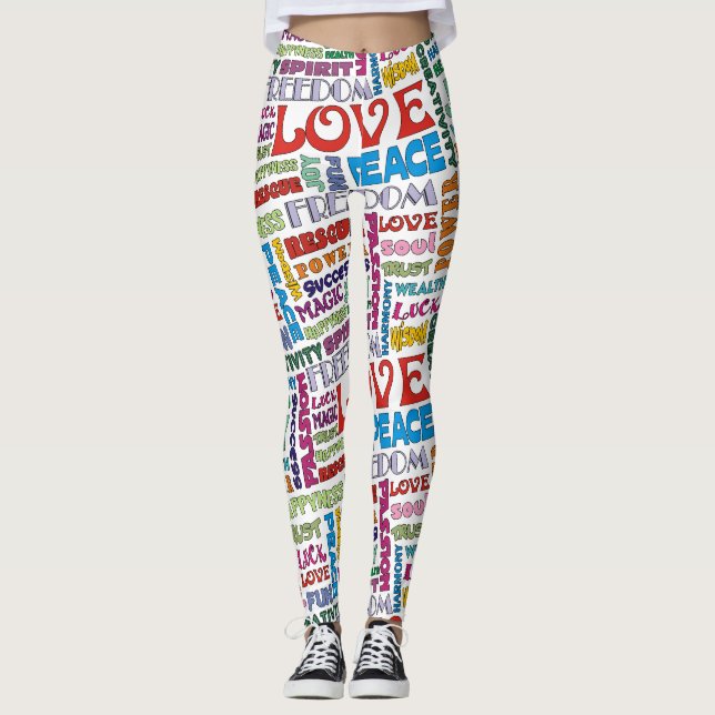 Leggings Palabras espirituales / Afirmaciones estilo POWER  (Anverso)