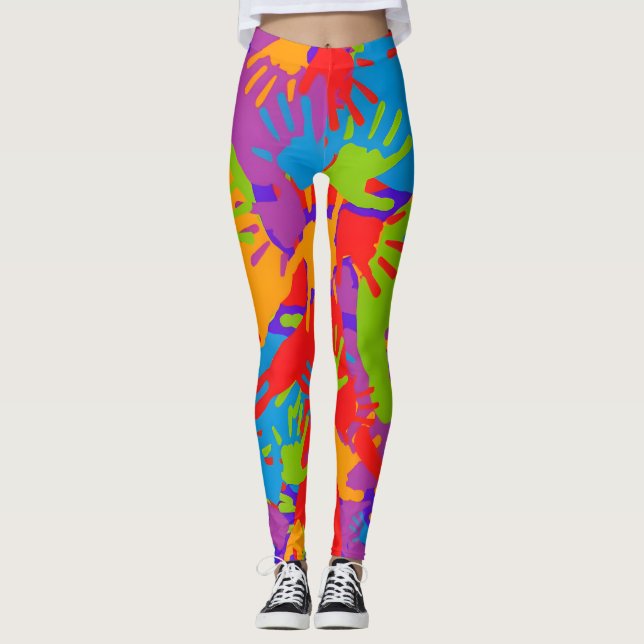 Leggings "Paleta de impresiones: Explorando la huella color (Anverso)