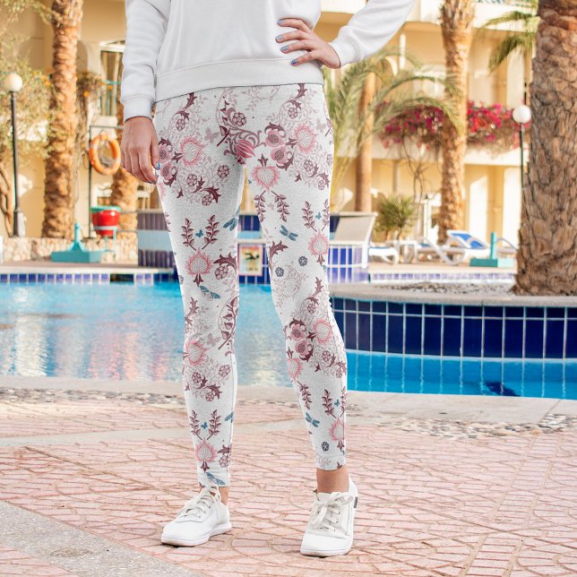 Leggings Paleta rosa William Morris Design (Subido por el creador)