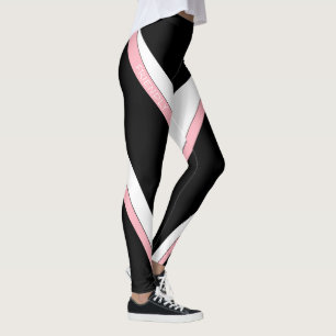 Leggings Palisade diseña un flujo de cinta rosada amigable