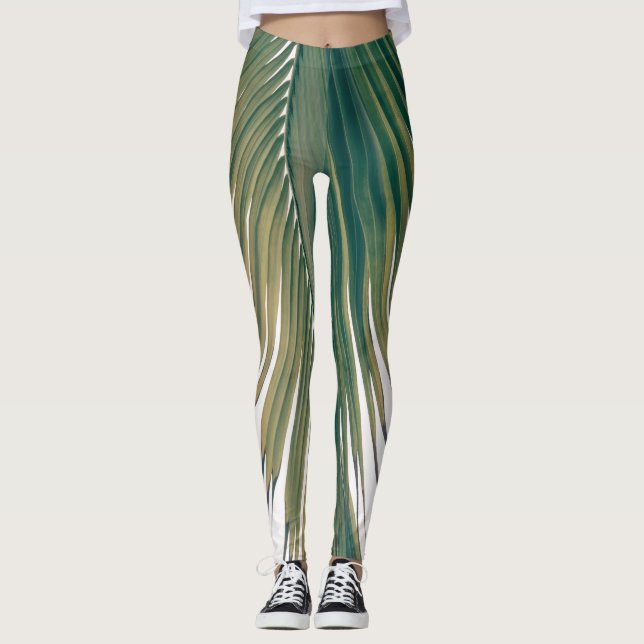 Leggings Palm Caribe 3 exuberante #palmm#tropical (Anverso)