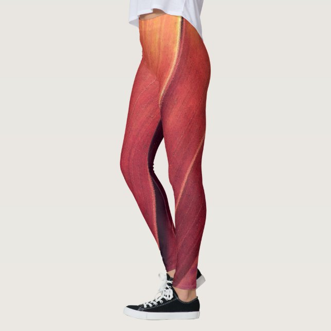 Leggings Palm Fronds in Rust and Gold (Izquierda)