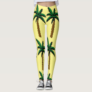 LEGGINGS PALM TREES YOGA PANTS