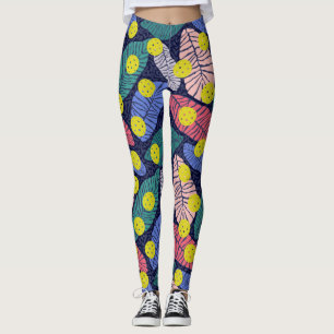 Leggings Palma tropical deja coloridos deportes de balonces