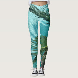 Leggings palmera sobre el agua