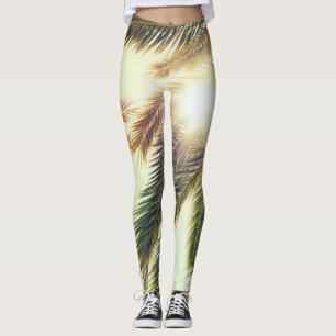 Leggings Palmeras, Cielo Tonado Vintage.