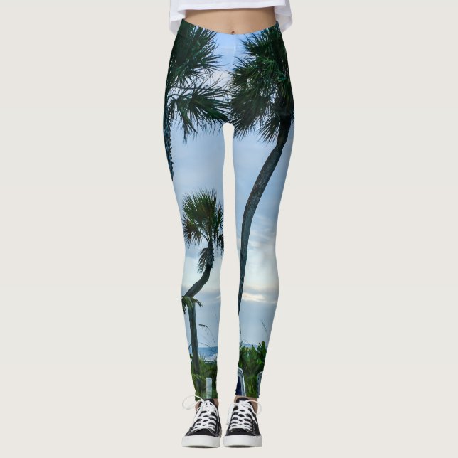 Leggings Palmeras Crocidas (Anverso)