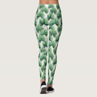 Leggings Palmetto Fan Palm Tree Sale Tropical Botánico