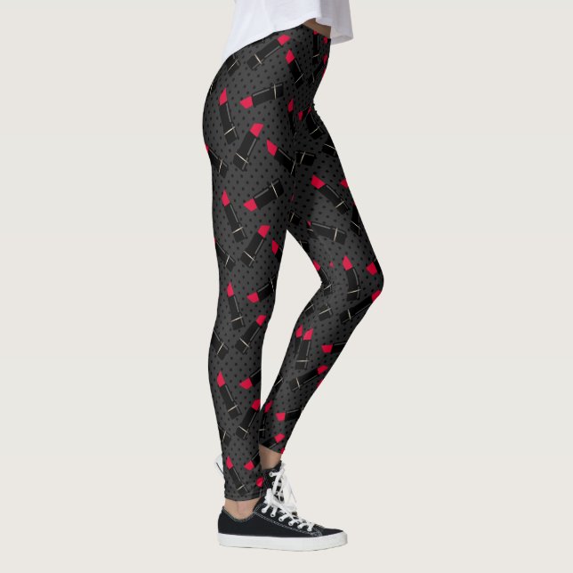 Leggings Palo de labios rojo (Derecha)