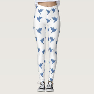 Leggings Paloma, arte del pájaro, polainas de las palomas