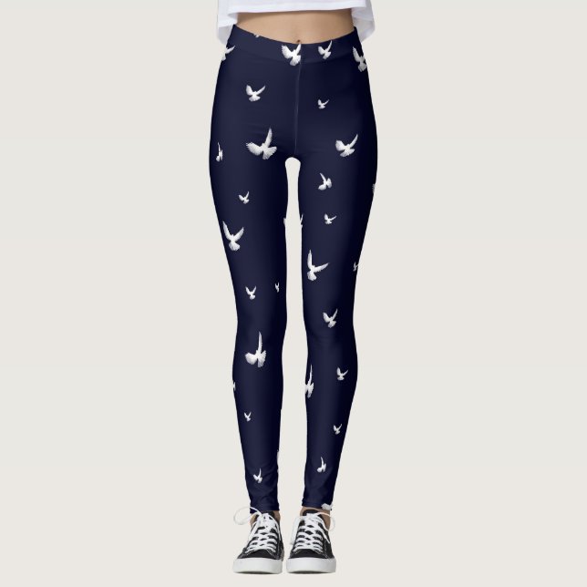 Leggings Palomas blancas (Anverso)