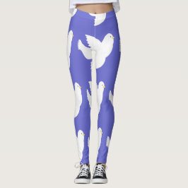 Leggings palomas pintando arte