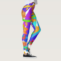 palos de hojas coloridos