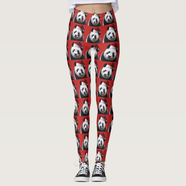 Leggings Panda Bear Santa Claus (Anverso)