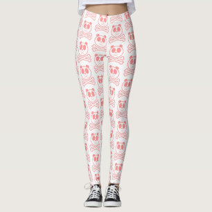 Leggings Panda Cross Bone - Rosa