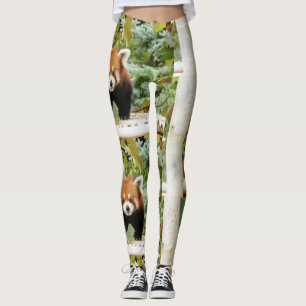 Leggings Panda rojo