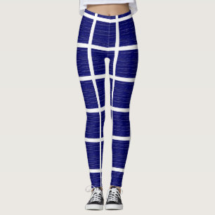 Leggings Panel de ventanas azul de la marina