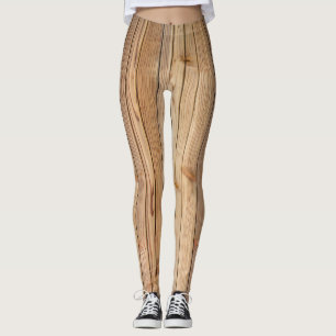Leggings Paneles de madera clara