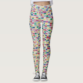 Leggings Paneles diseñados por artistas, longitud completa,