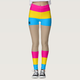 Leggings Pansexual Pride Falsas Cortas y Piernas