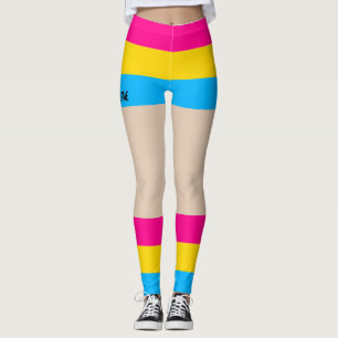 Leggings Pansexual Pride Falsas Cortas y Piernas
