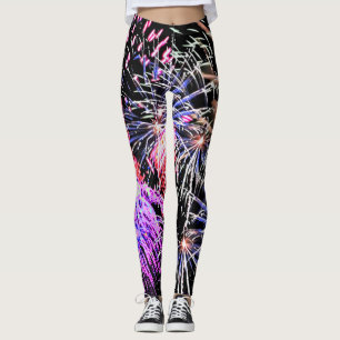 Leggings Pantalla de fuegos artificiales, Patriótico, Leggi