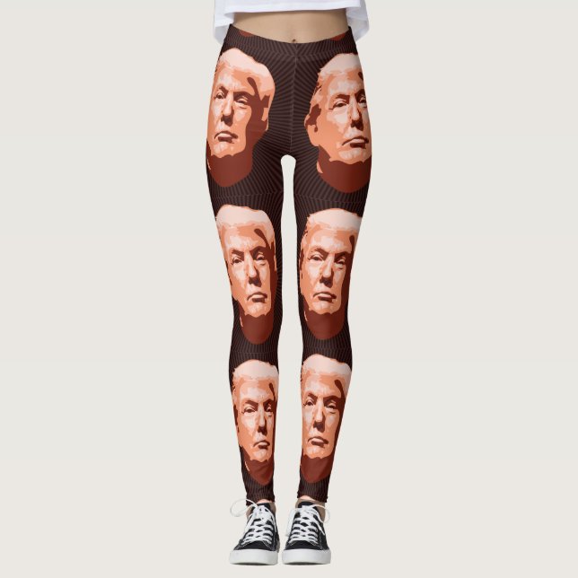 LEGGINGS PANTALLAS DE DONALD TRUMP YOGA (Anverso)