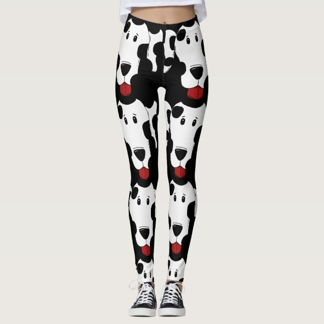 LEGGINGS PANTALLOS DE YOGA DE PERRO DE DALMACIÓN (Anverso)