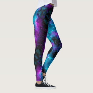 Leggings ¡Pantalones espaciales! Las estrellas rosadas de 
