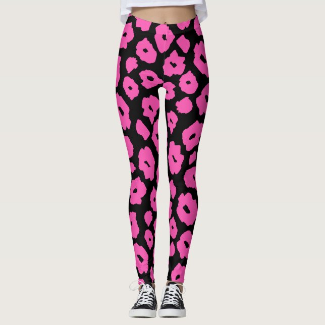 Leggings Pantera rosa, leyenda animal para mujeres (Anverso)