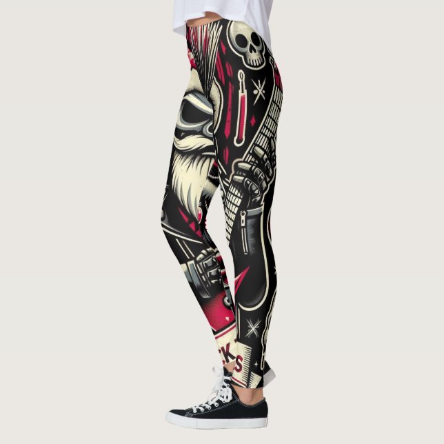 Leggings Papá rockero navidad  (Izquierda)