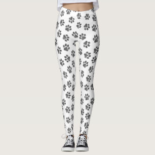 Leggings Papas de perro, garras de perro, patas negras