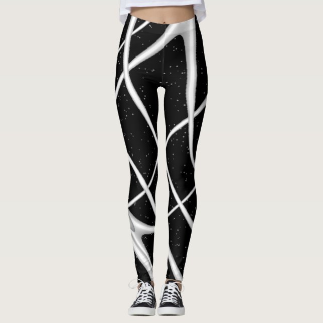 Leggings Papel de diseño del espacio de galaxia (Anverso)