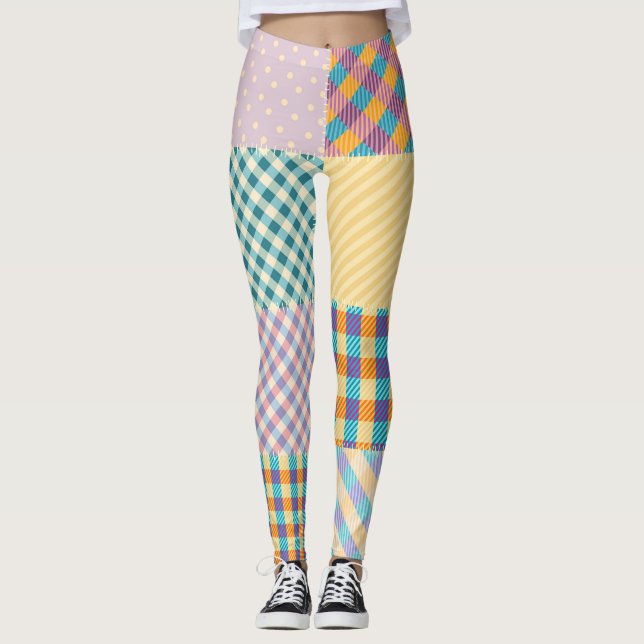 Leggings Papel de época: fondo textil sin costuras (Anverso)