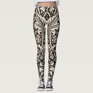 Leggings Papel pintado floral de narciso William Morris