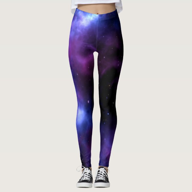 Leggings Papel tapiz de la galaxia mágica (Anverso)