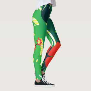 Leggings Papel tropical-digital-  Zazzle_Growshop.