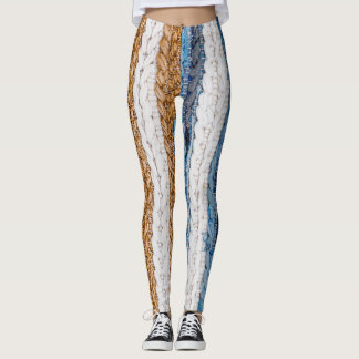 Leggings Papeleo de denim: alfombra de jeans reciclados.