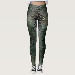 Leggings Paquetes escamosos que flotan sobre fondos oscuros