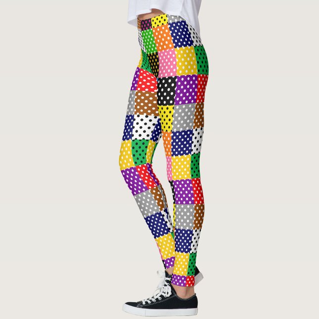 Leggings Paquetes multicolores Quilt Polka Dots (Subido por el creador)