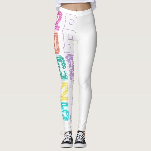 Leggings para adultos mayores de 2025 en blanco y  (Anverso)