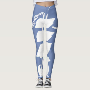 Leggings para el barco de los genes (blanco)